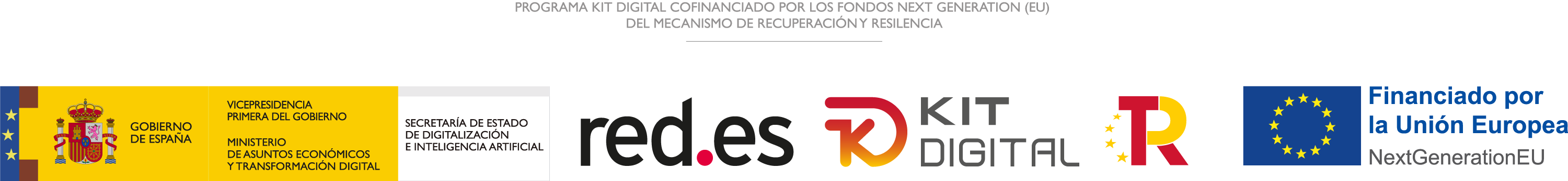 Programa Kit Digital cofinanciado por los Fondos Next Generation (EU) del Mecanismo de Recuperación y Resiliencia